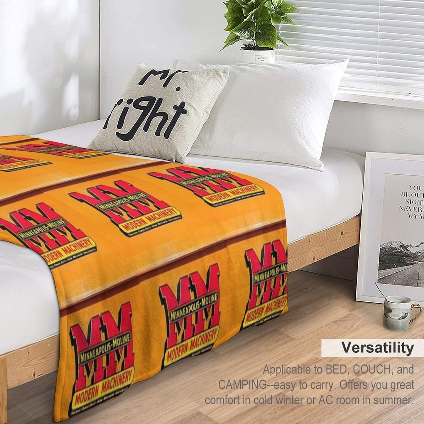 Vintage Modern Machinery Comfort Throw Blanket