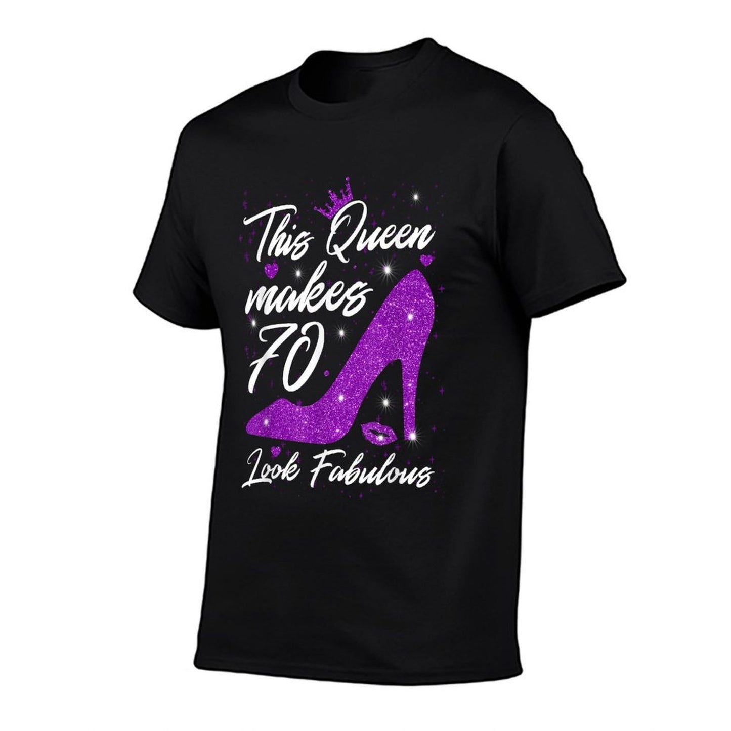 This Queen Makes 70 Look Fabulous 70th Birthday Summer-ready Fabric T-Shirt