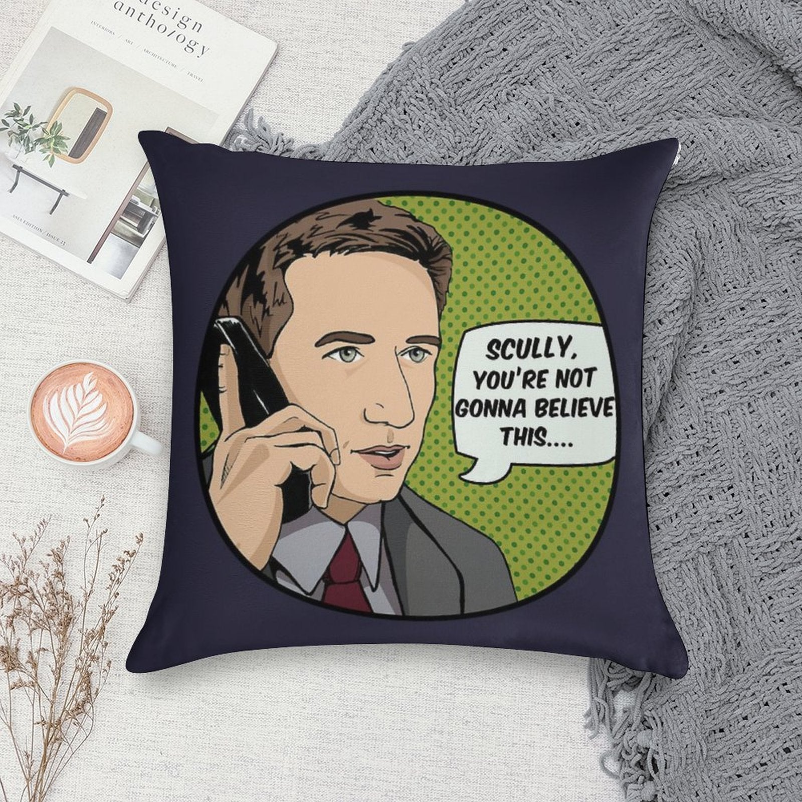 Pop Mulder Soft Style Accent Throw Pillow