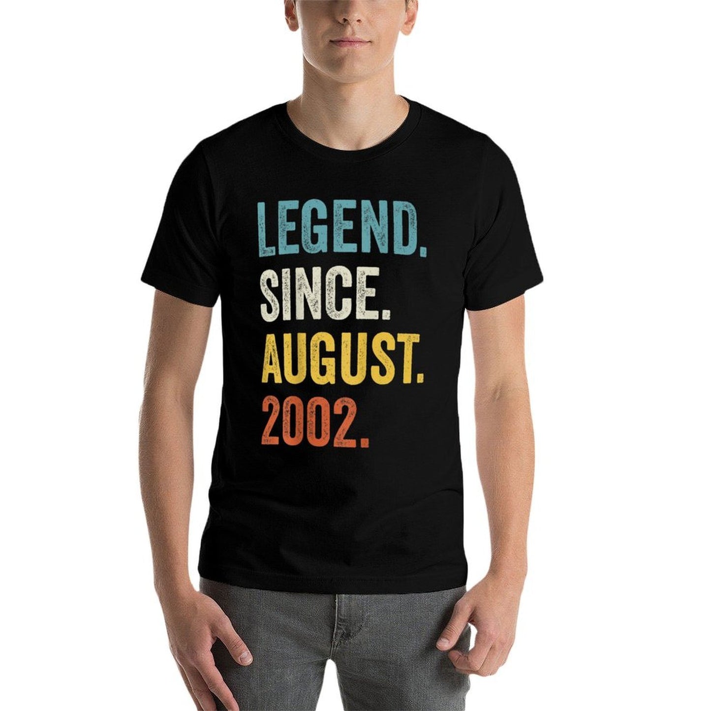 20 Years Old Legend Since August 2002 20th Birthday Odor-resistant T-Shirt