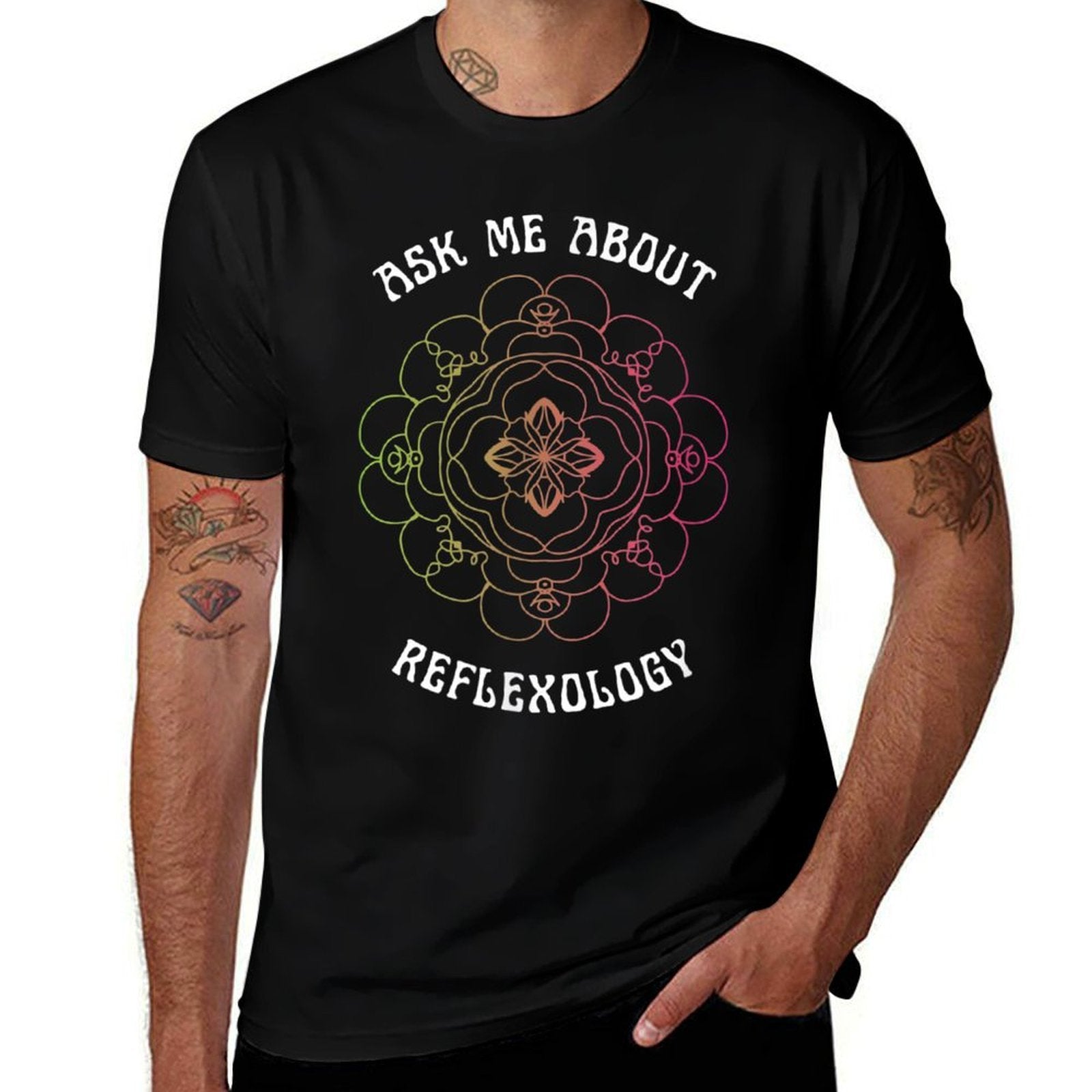 Reflexology New Age Wellness Healing Mandala  Odor-resistant T-Shirt