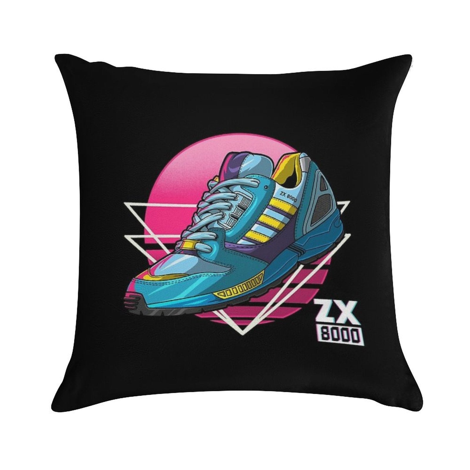 Zx Aqua 8000 Sneaker Lifestyle Ninetees Retro Runner Torsion Soft Durable Construction Throw Pillow