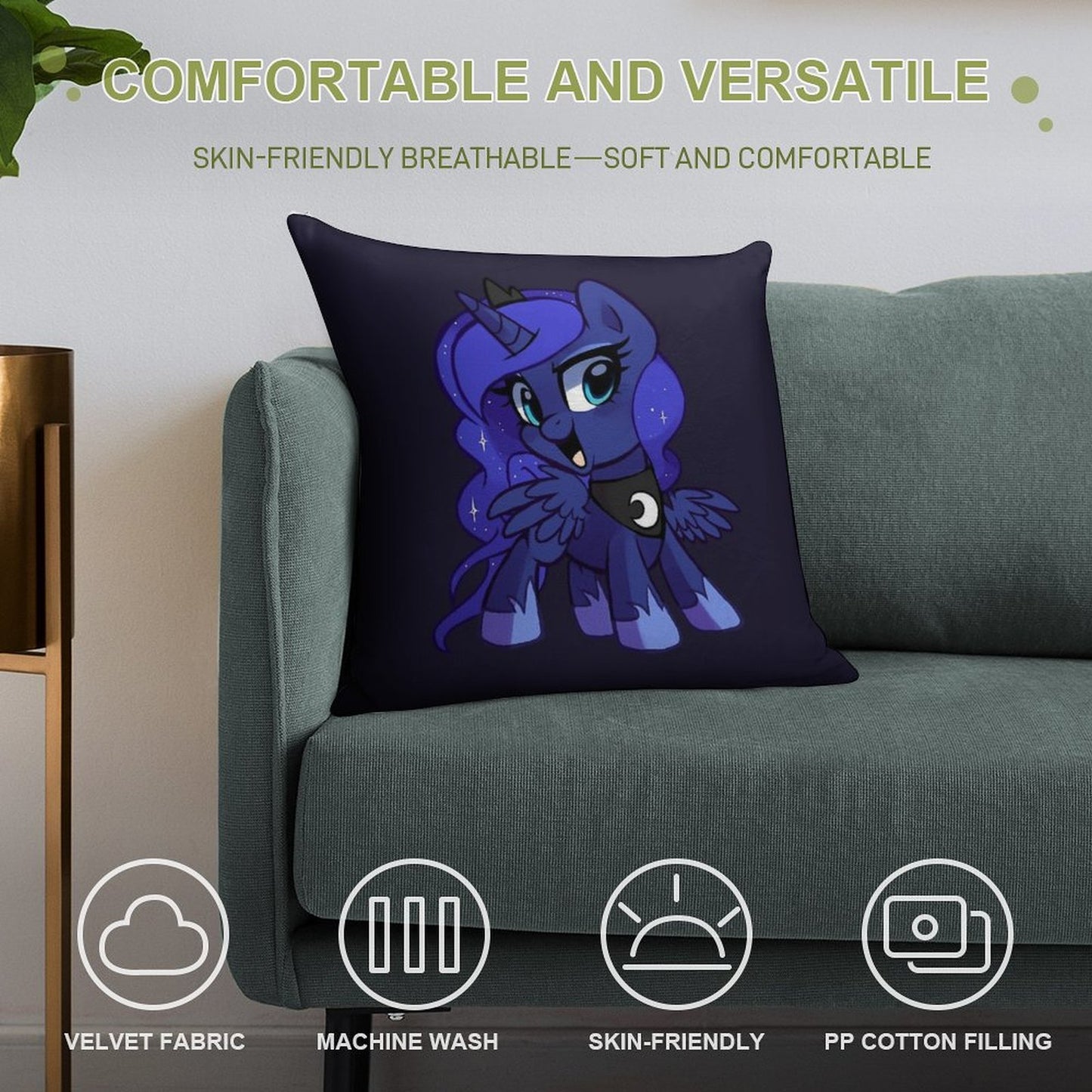Woona Soft Ultra-Soft Texture Throw Pillow
