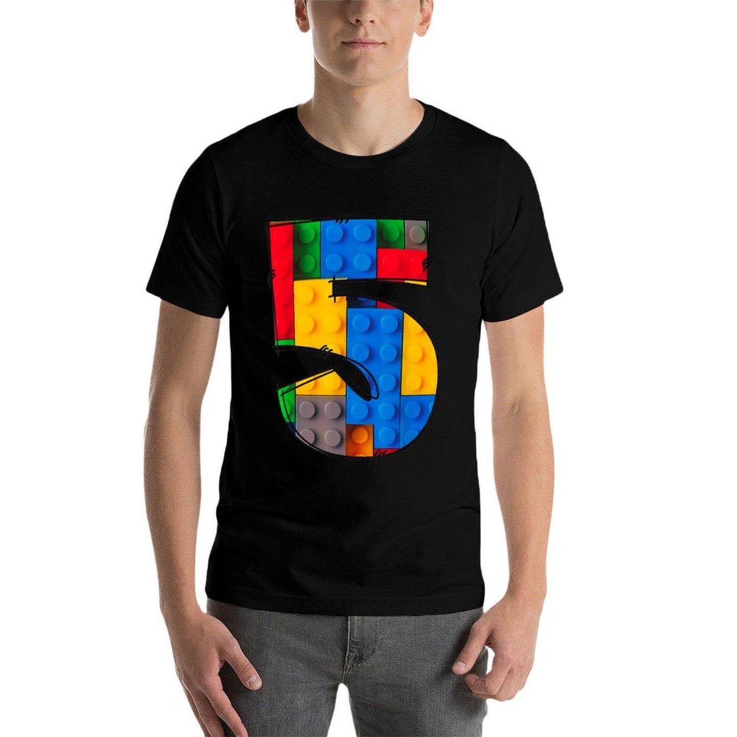 5 Year Old Blocks Building Master Builder 5th Birthday Boy  Soft T-Shirt