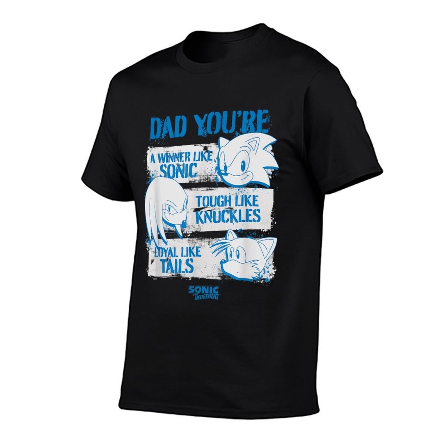 Sonic The Hedgehog Fathers Day Dad Qualities Distressed Classic T-Shirt