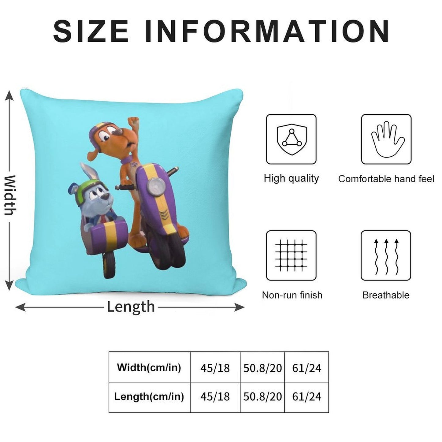 Go Dog Go Show Soft Fade-Resistant Throw Pillow