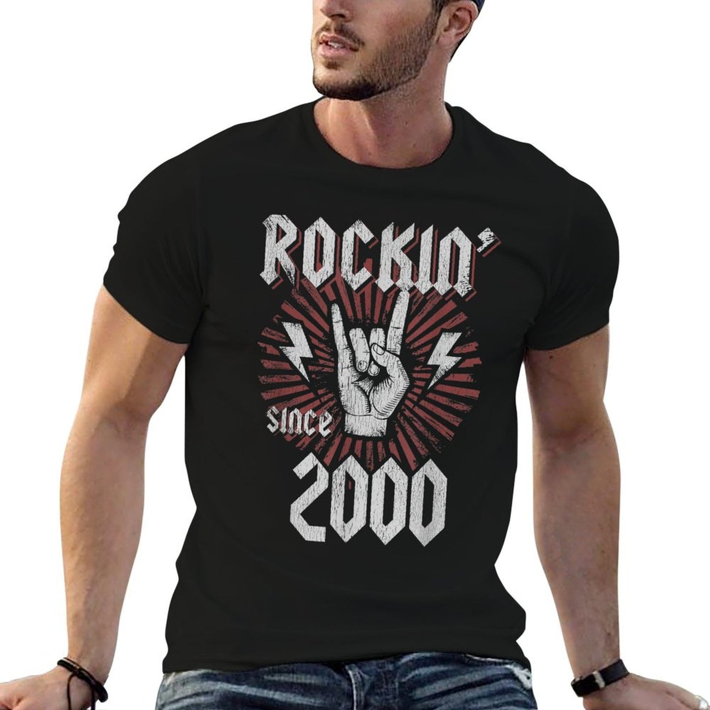 Rockin Since 2000 21 Year Old Rocker 21st Birthday Comfortable T-Shirt