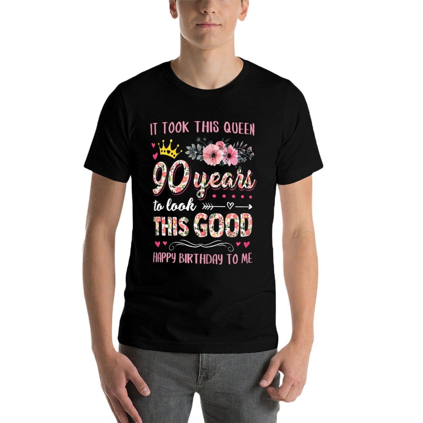 Womens It Took This Queen 90 Years To Look This Good 90th Birthday Comfortable T-Shirt