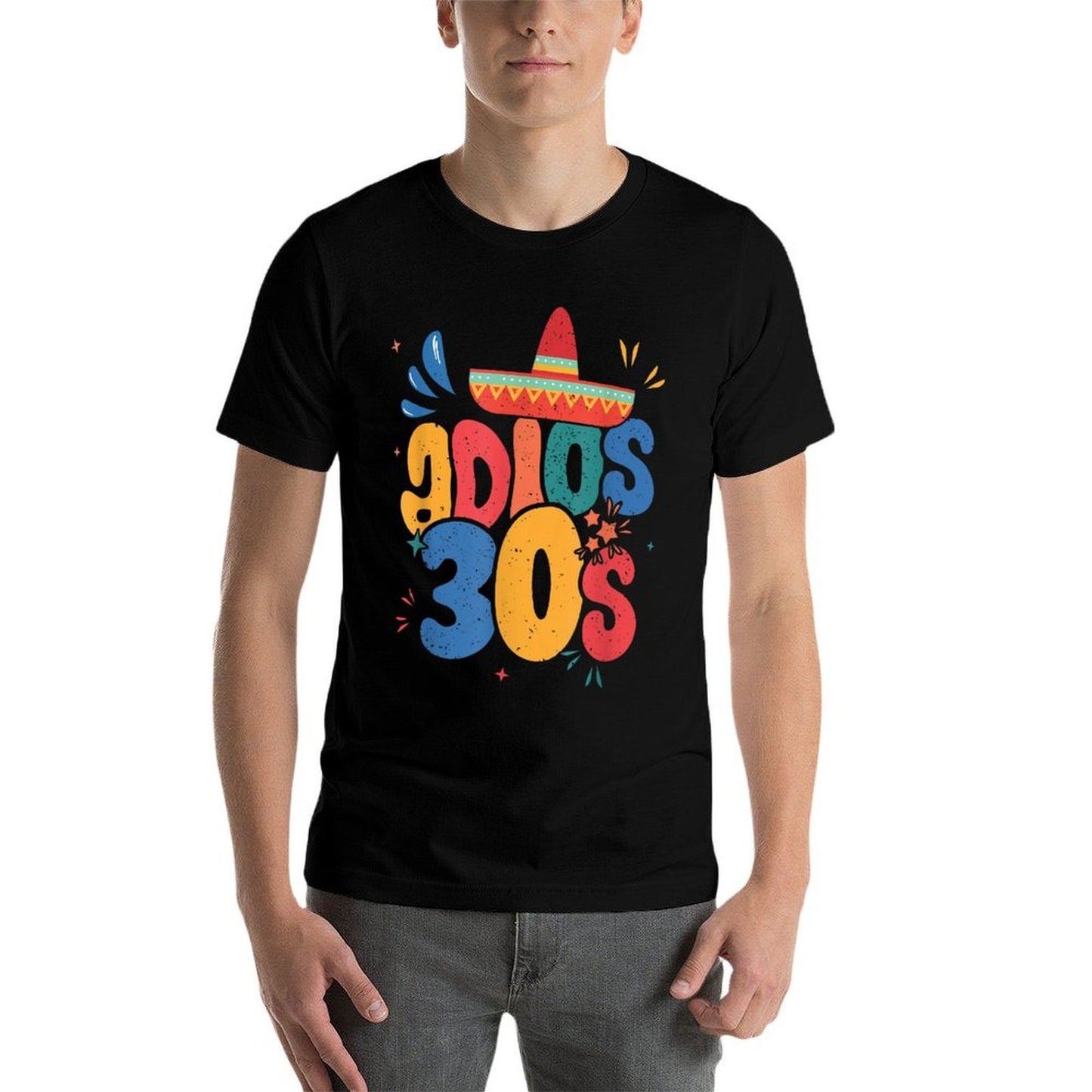 40th Birthday Mexican Party Cinco De Mayo Fiesta Adios 30s  Easy-care T-Shirt