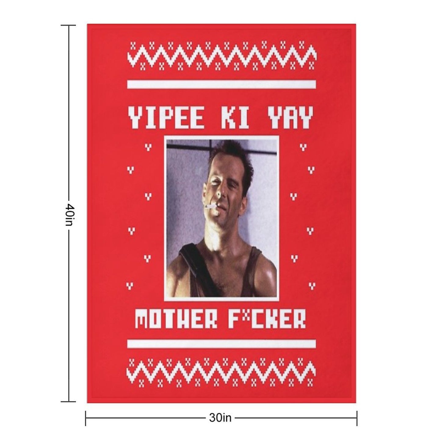 Yippee Ki Yay All-season Throw Blanket