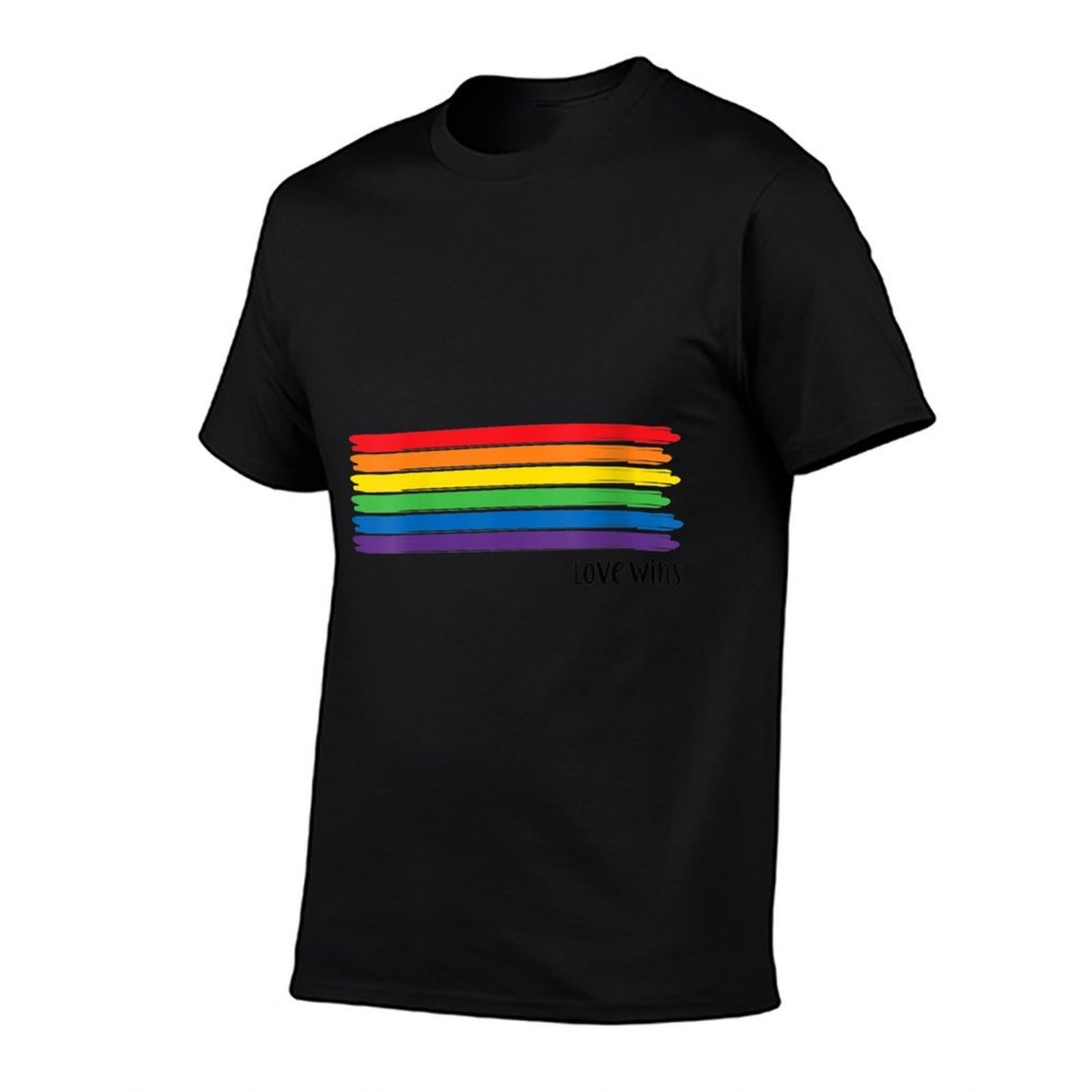 Womens Love Wins LGBTQ Pride Month Heathered Texture T-Shirt