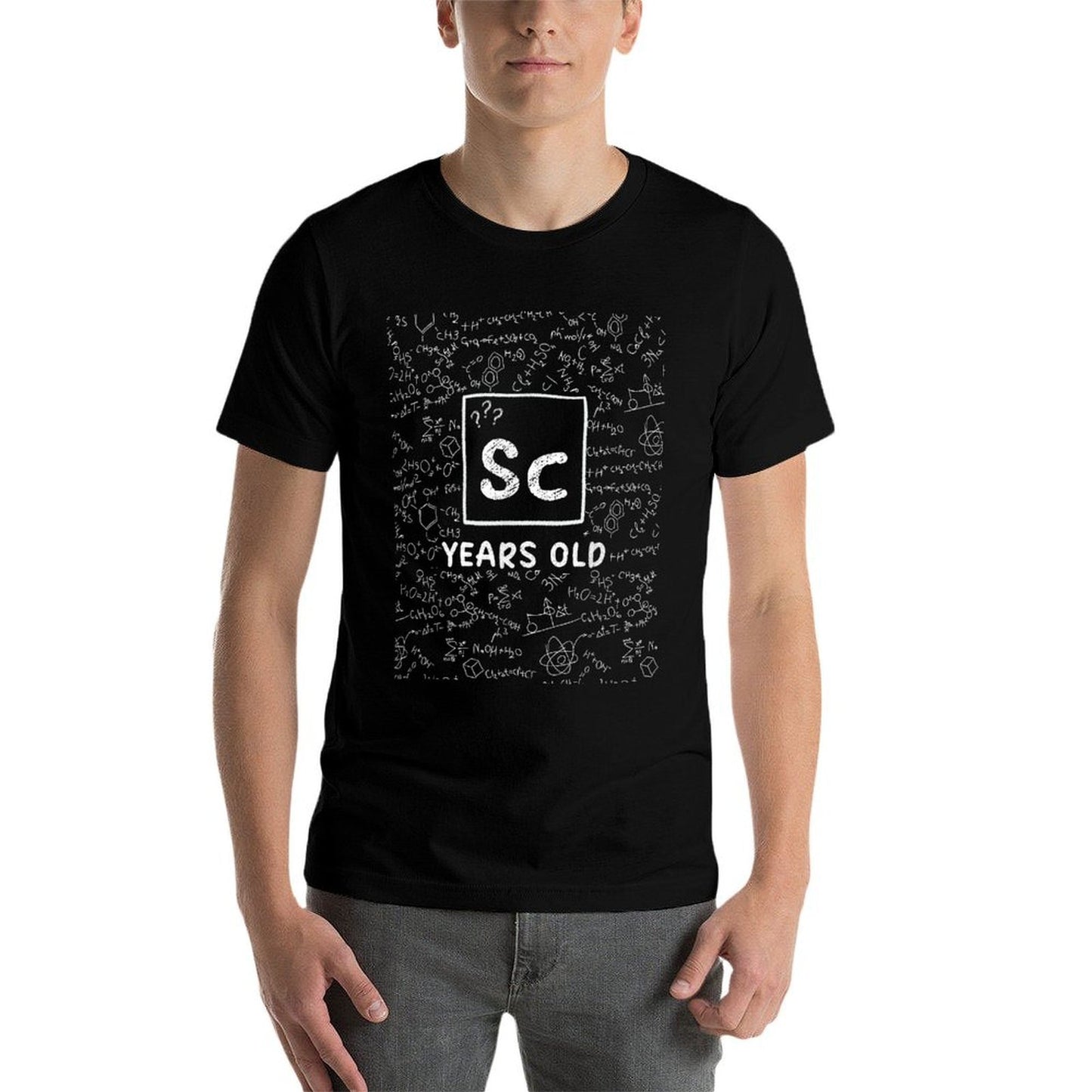 21st Birthday Design Periodic Table Of Elements 21 Years Old Fade-proof Color T-Shirt