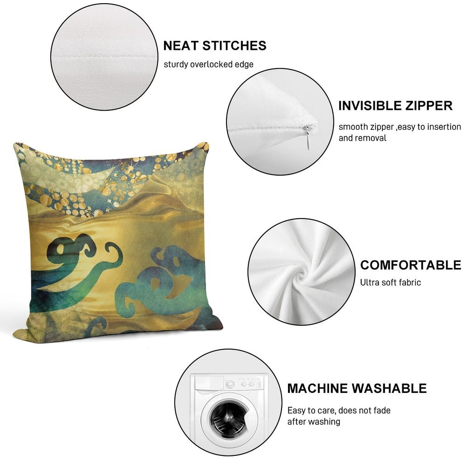 Underwater Dream I Soft Anti-Pilling Throw Pillow