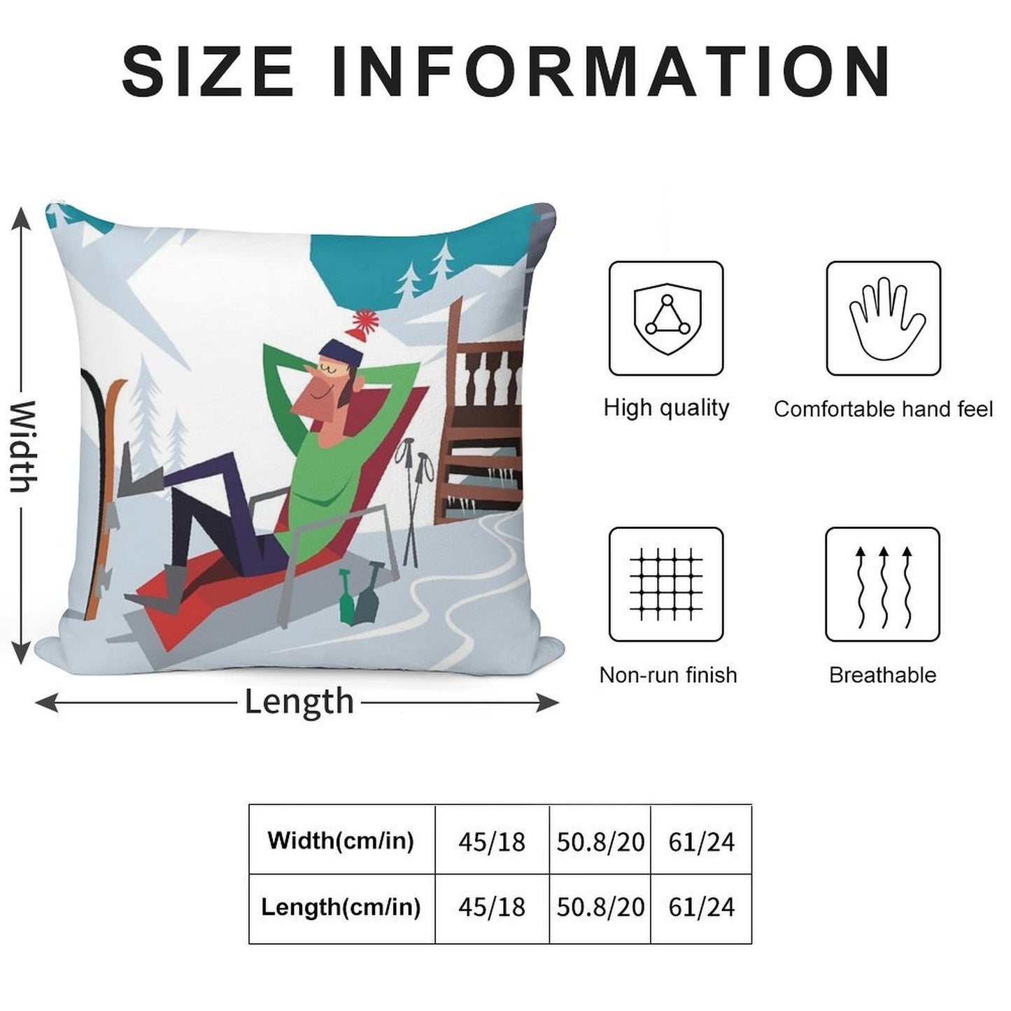 Morzine Ski Poster Soft Washable Throw Pillow