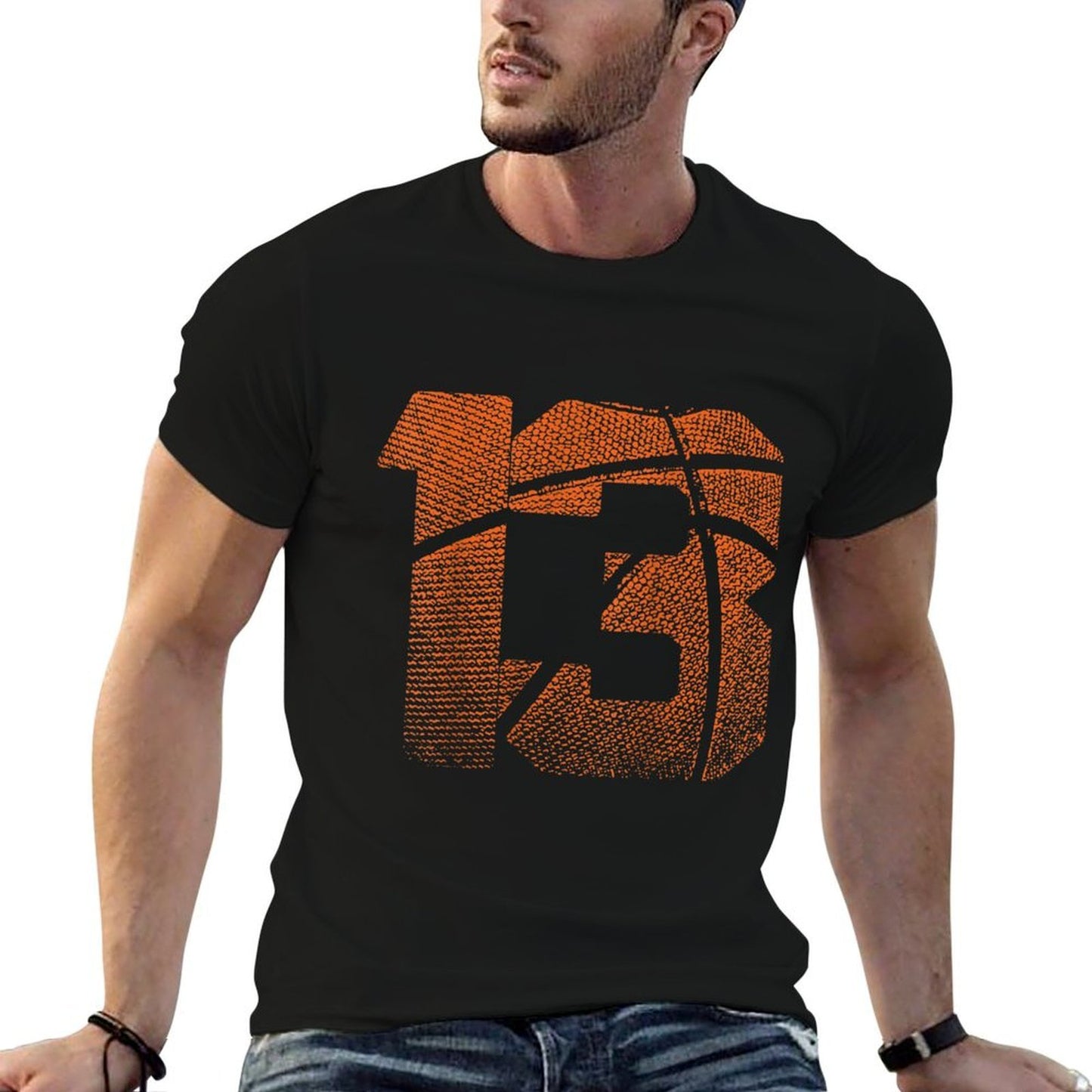 13th Birthday Boy Basketball Player Basketball 13 Years Old Odor-resistant T-Shirt