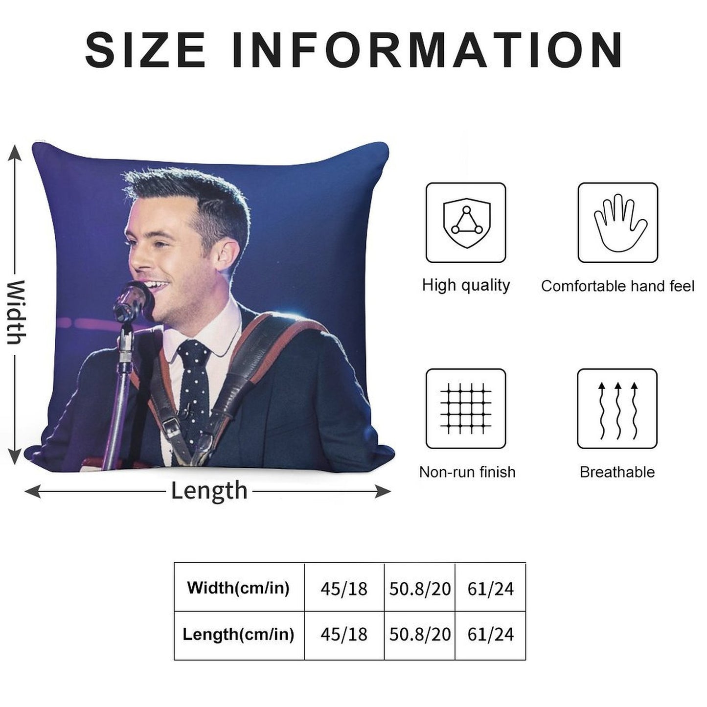 Nathan Carter Soft Bedroom Essential Throw Pillow