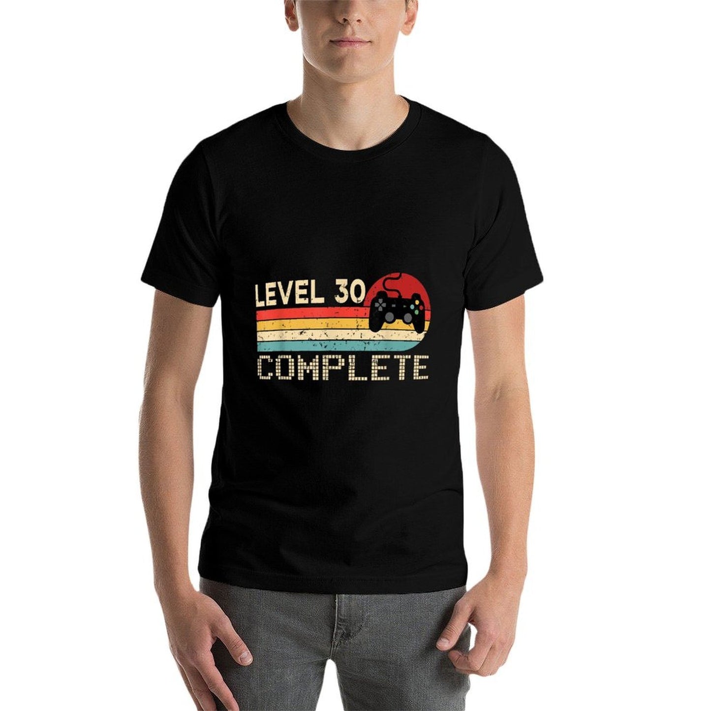 30th Birthday - Retro Gamer Level 30 Complete Moisture-wicking T-Shirt