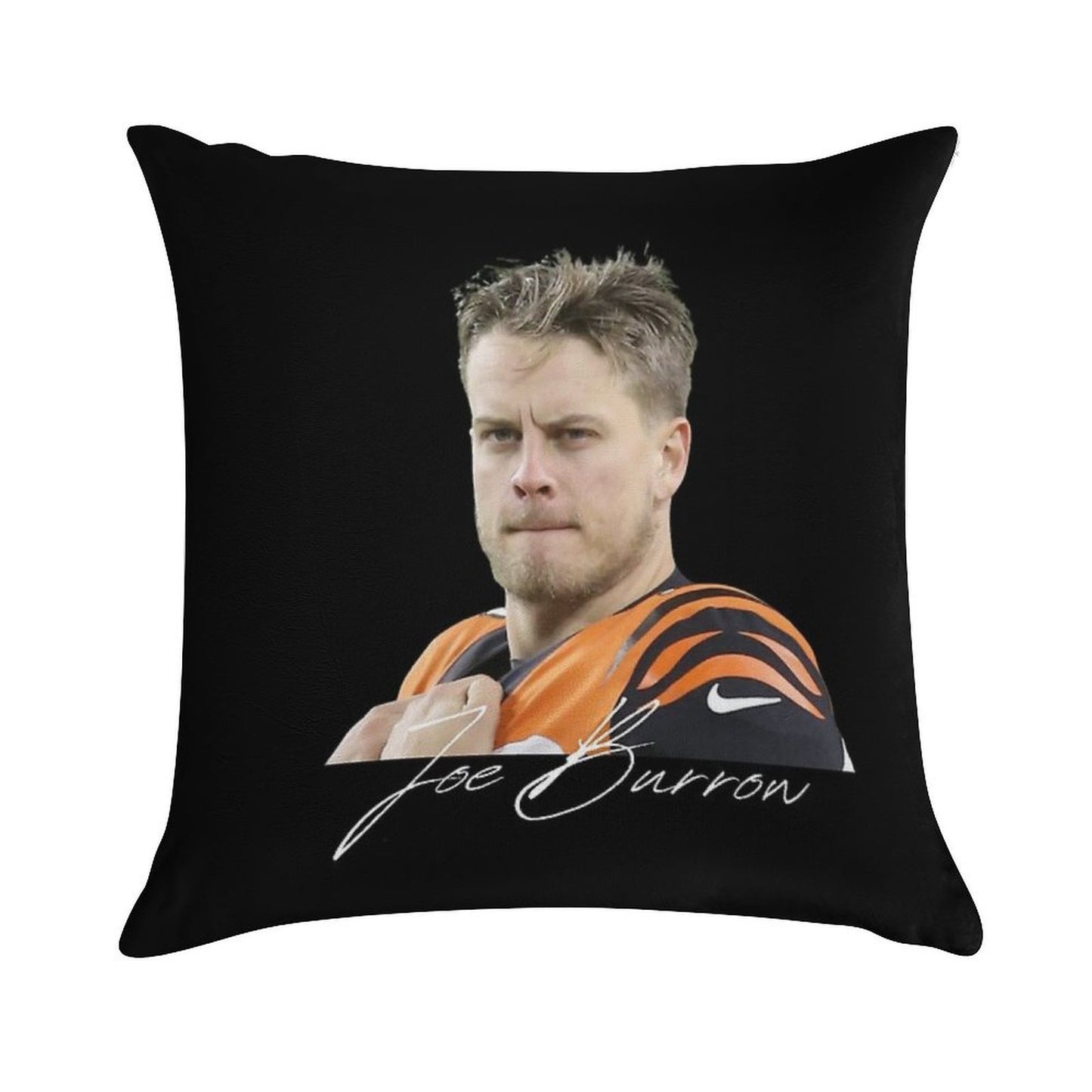 Joe Burrow Signed Design Soft Easy Maintenance Throw Pillow