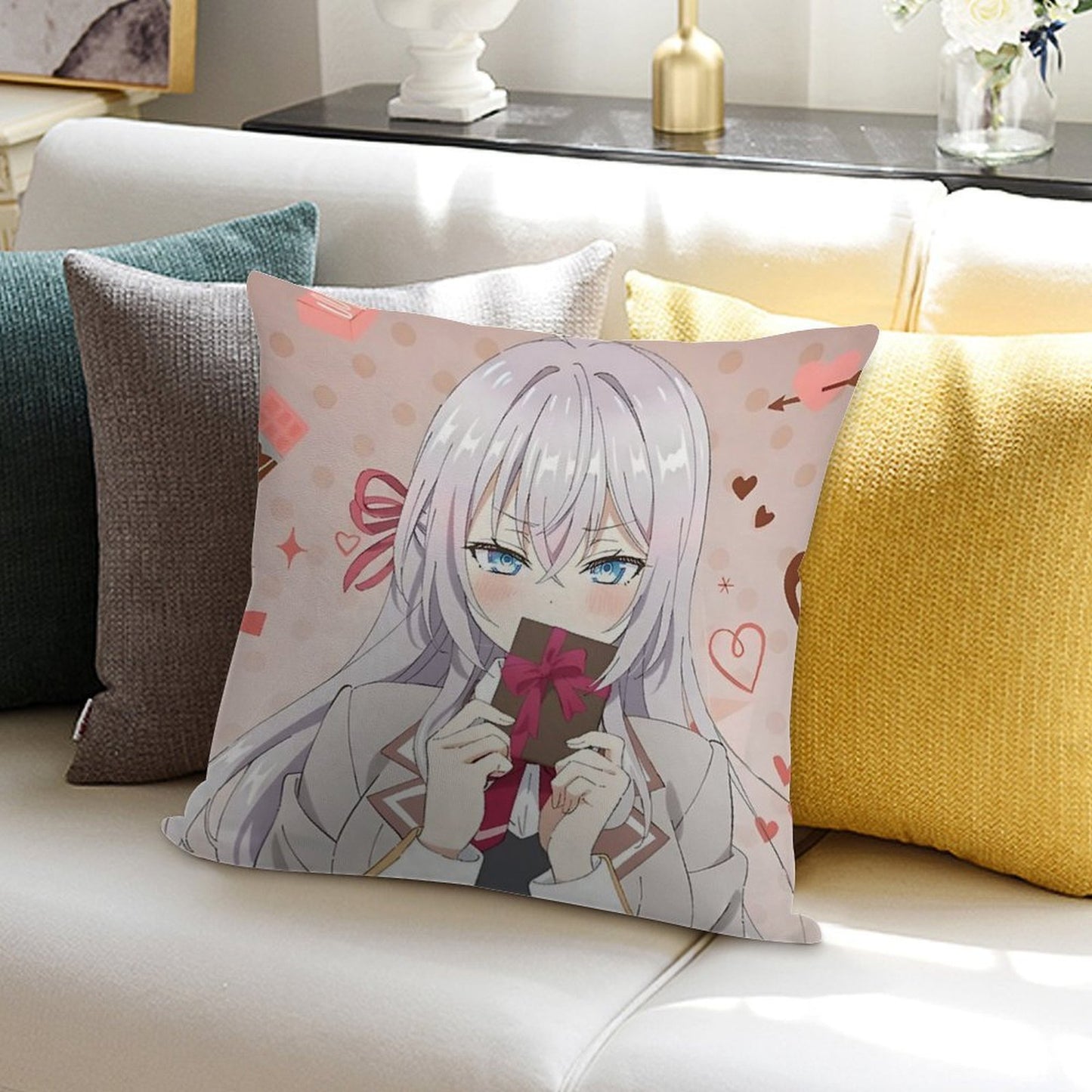 Alya Sometimes Hides Her Feelings in Russian - Alisa Mikhailova Kujou Soft Skin-Friendly Throw Pillow