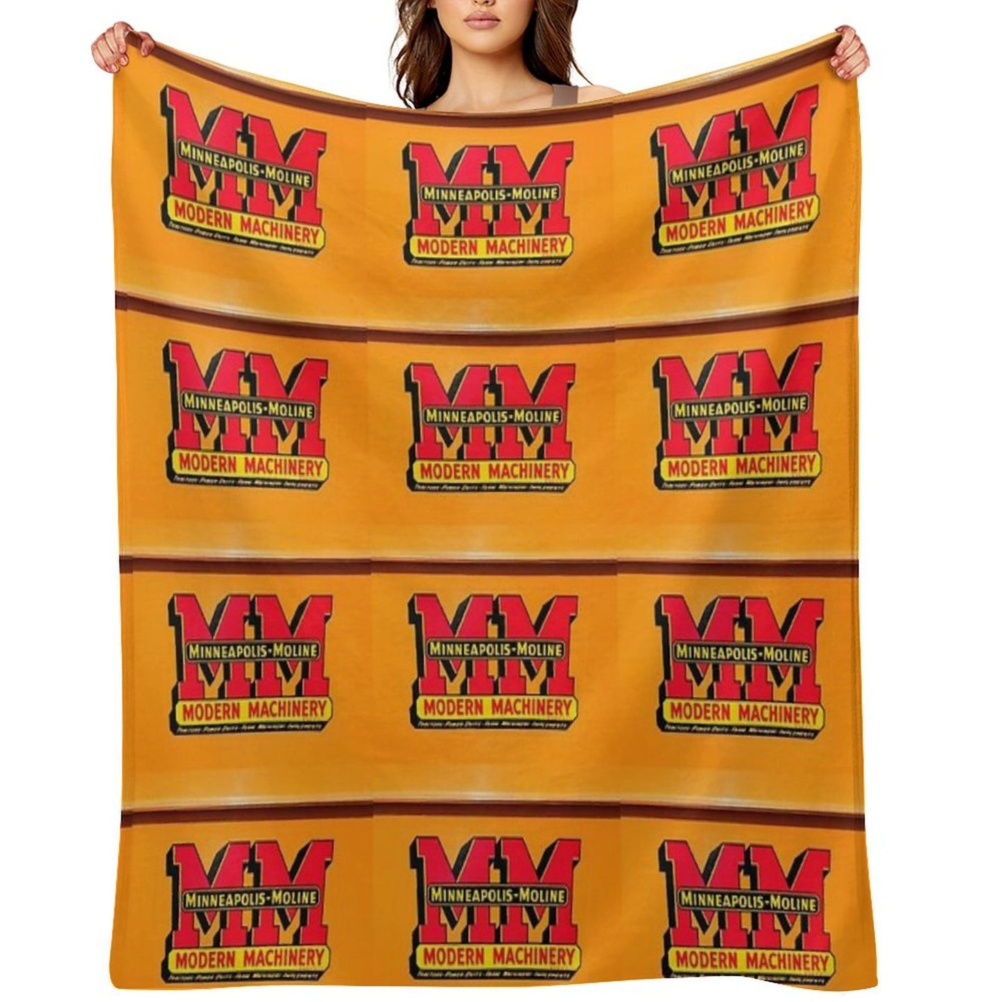 Vintage Modern Machinery Comfort Throw Blanket