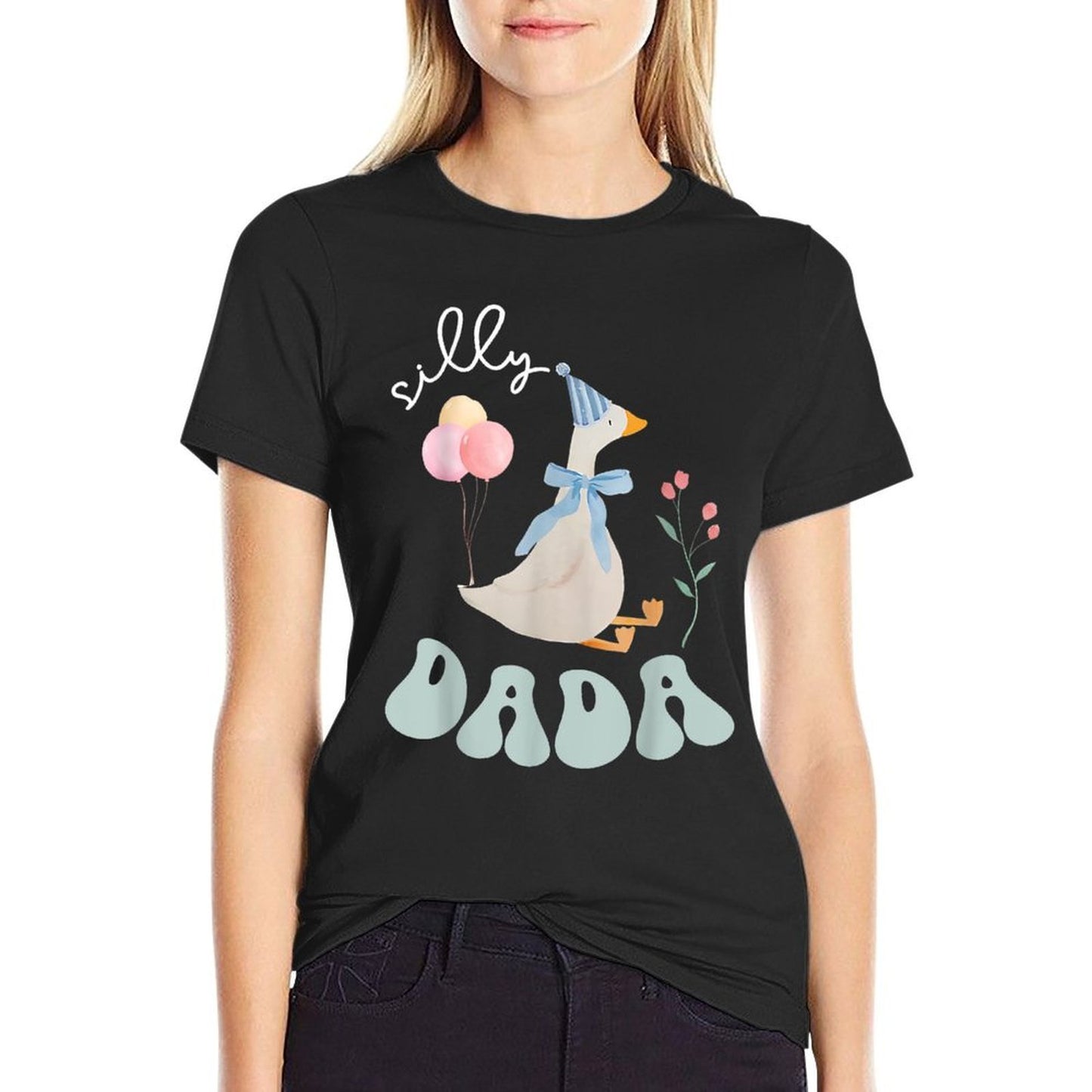 Silly Dada Silly Goose Dad Birthday Family Matching Party Durable T-Shirt