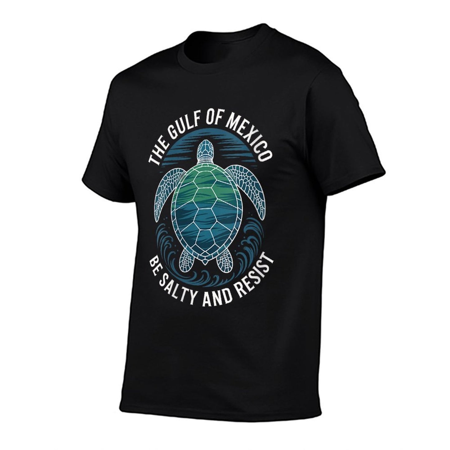 Womens Gulf of Mexico Sea Turtle Tribal Ocean Be Salty And Resist Lightweight T-Shirt