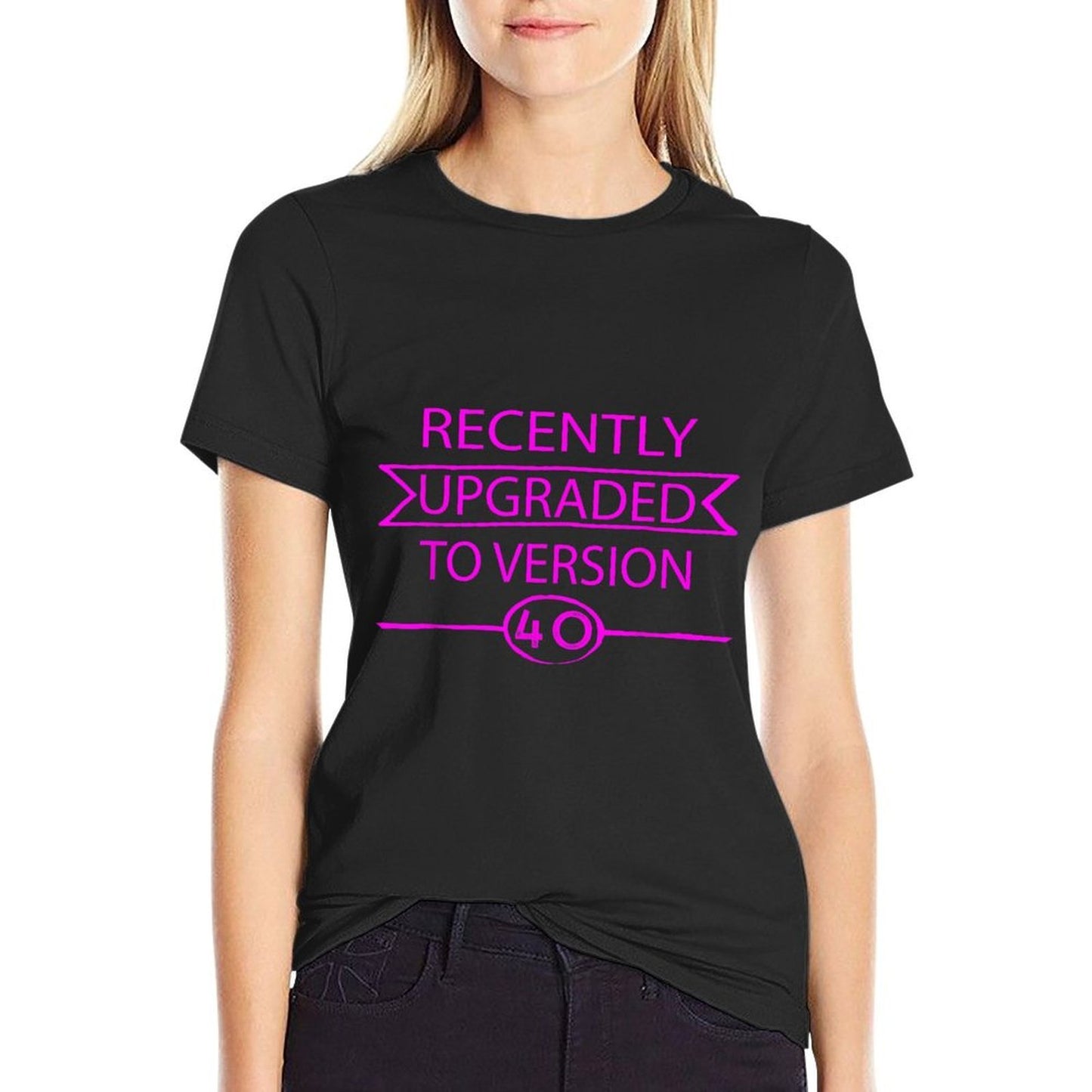 40th Birthday T - Adults Forty Years Old Girly Bday  Polyester Blend T-Shirt