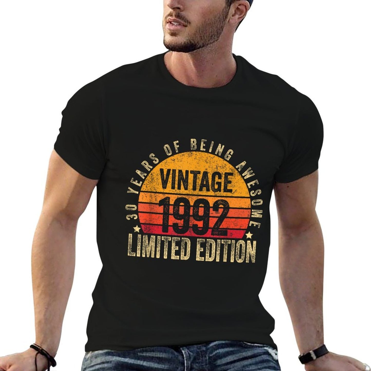 30 Year Old Gifts Vintage 1992 Limited Edition 30th Birthday Summer-ready Fabric T-Shirt