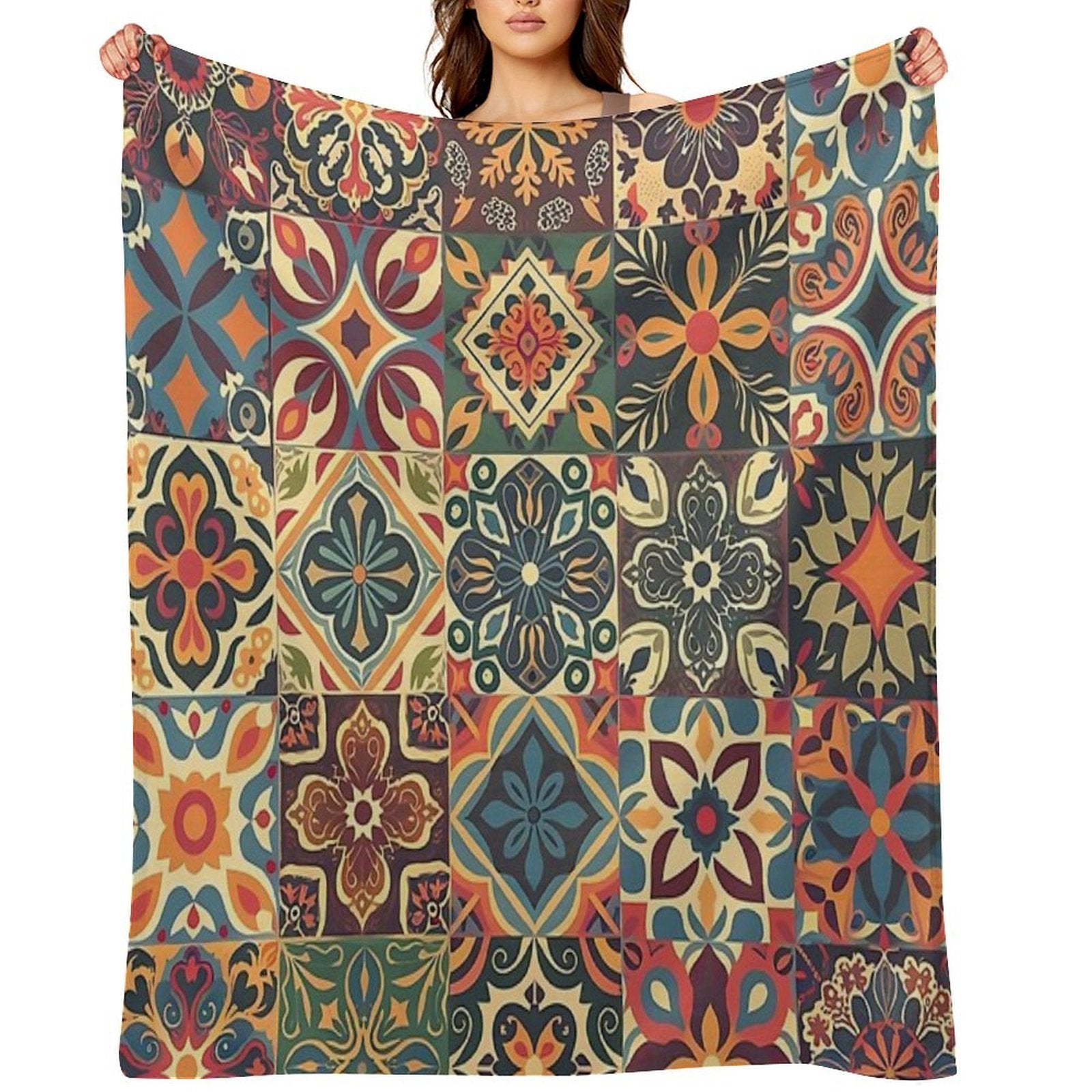 Mosaic of Elegance Versatility Throw Blanket