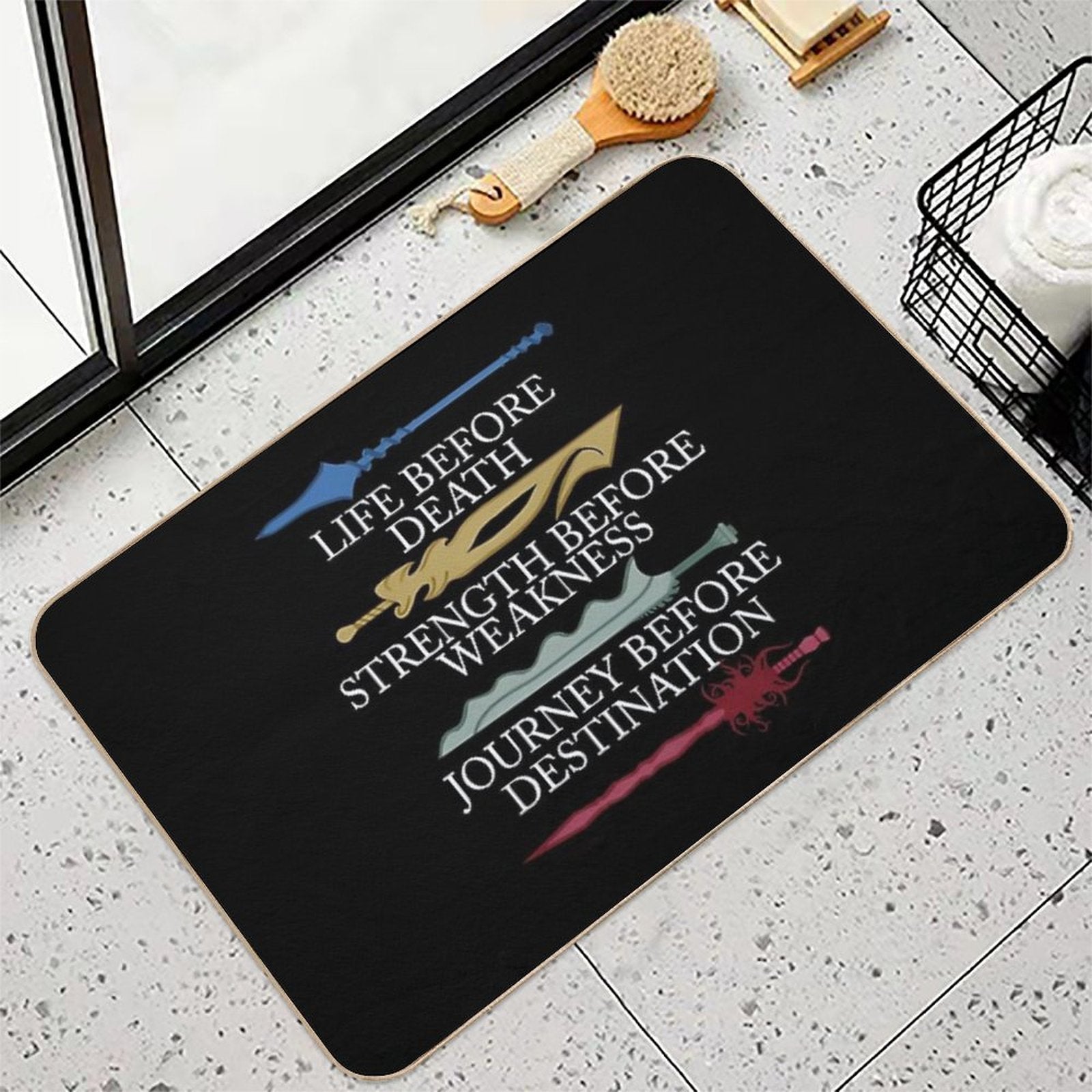 Stormlight Archive Shirt Knights Radiant Oaths, Brandon Sanderson  Repositionable Bath Mat