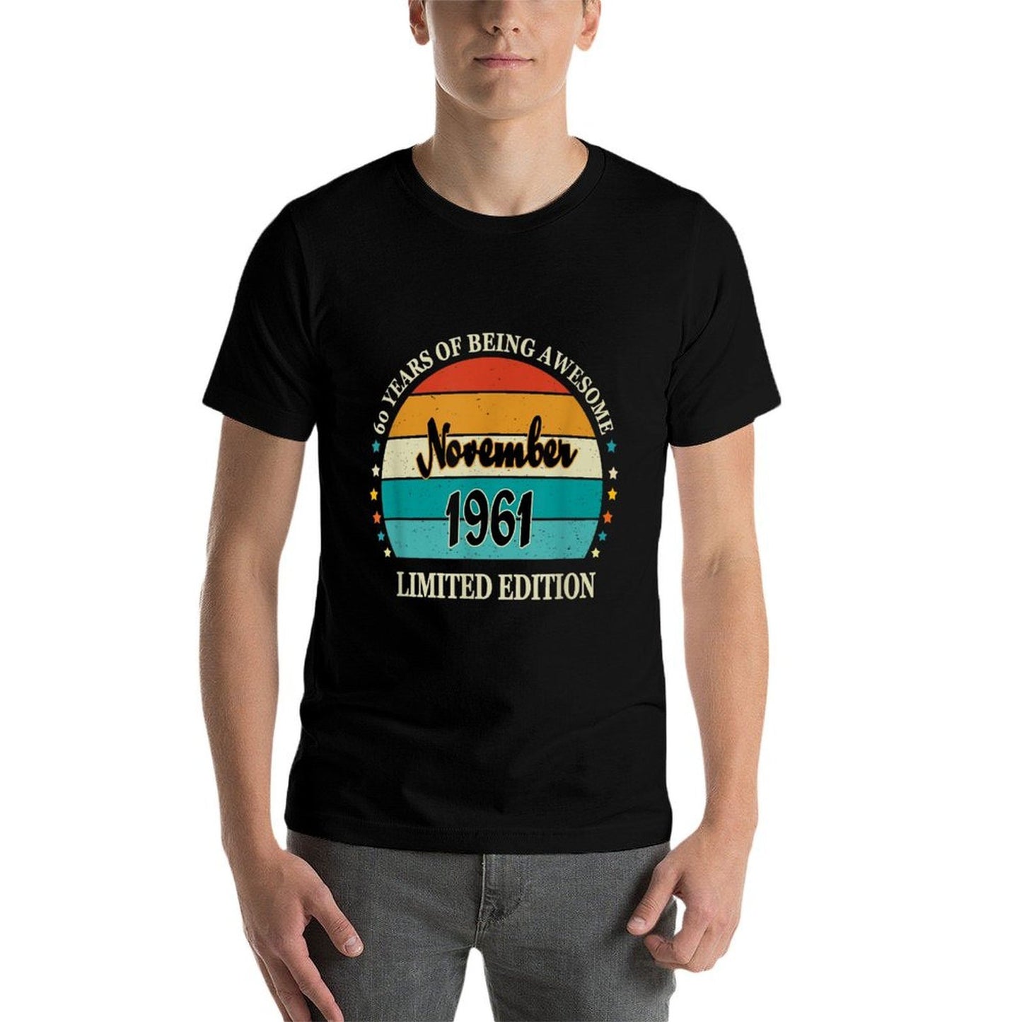 Retro November 1961 60 Years of Being Awesome 60th Birthday  Affordable Price T-Shirt