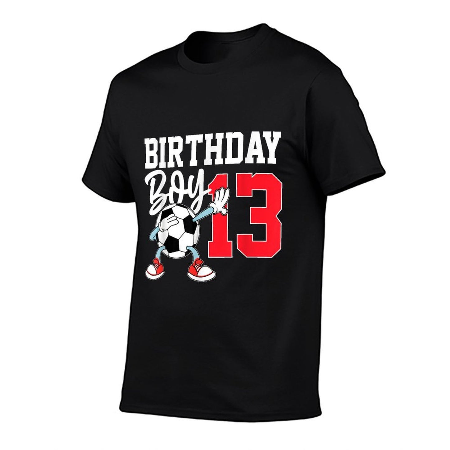 13th Birthday Boy Football Soccer 13 Year Oldnager Lightweight T-Shirt