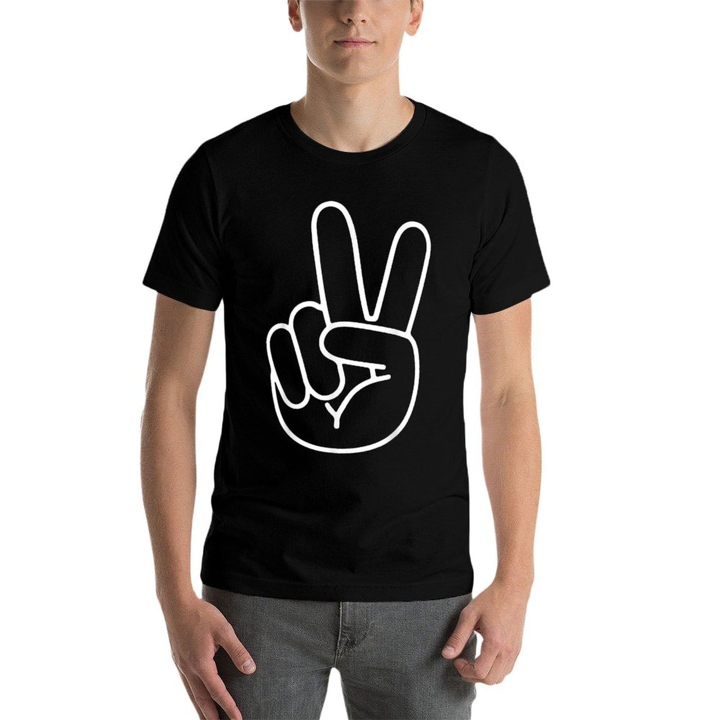 2 Year Old 2nd Birthday Peace Sign Bday Family Matching Relaxed-fit T-Shirt