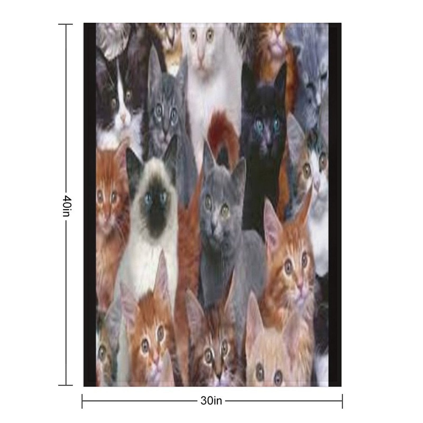 Cats of All Kinds Multi-functional Throw Blanket