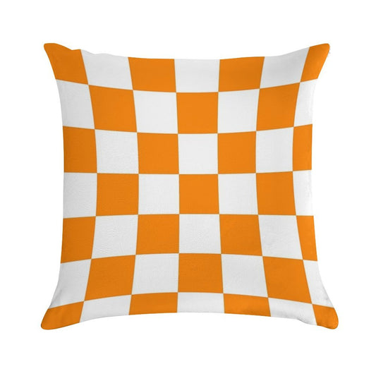 TN Vawls Checkerboard Soft Hidden Zipper Throw Pillow