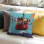 Val D'Isere Poster Soft Home Decor Throw Pillow