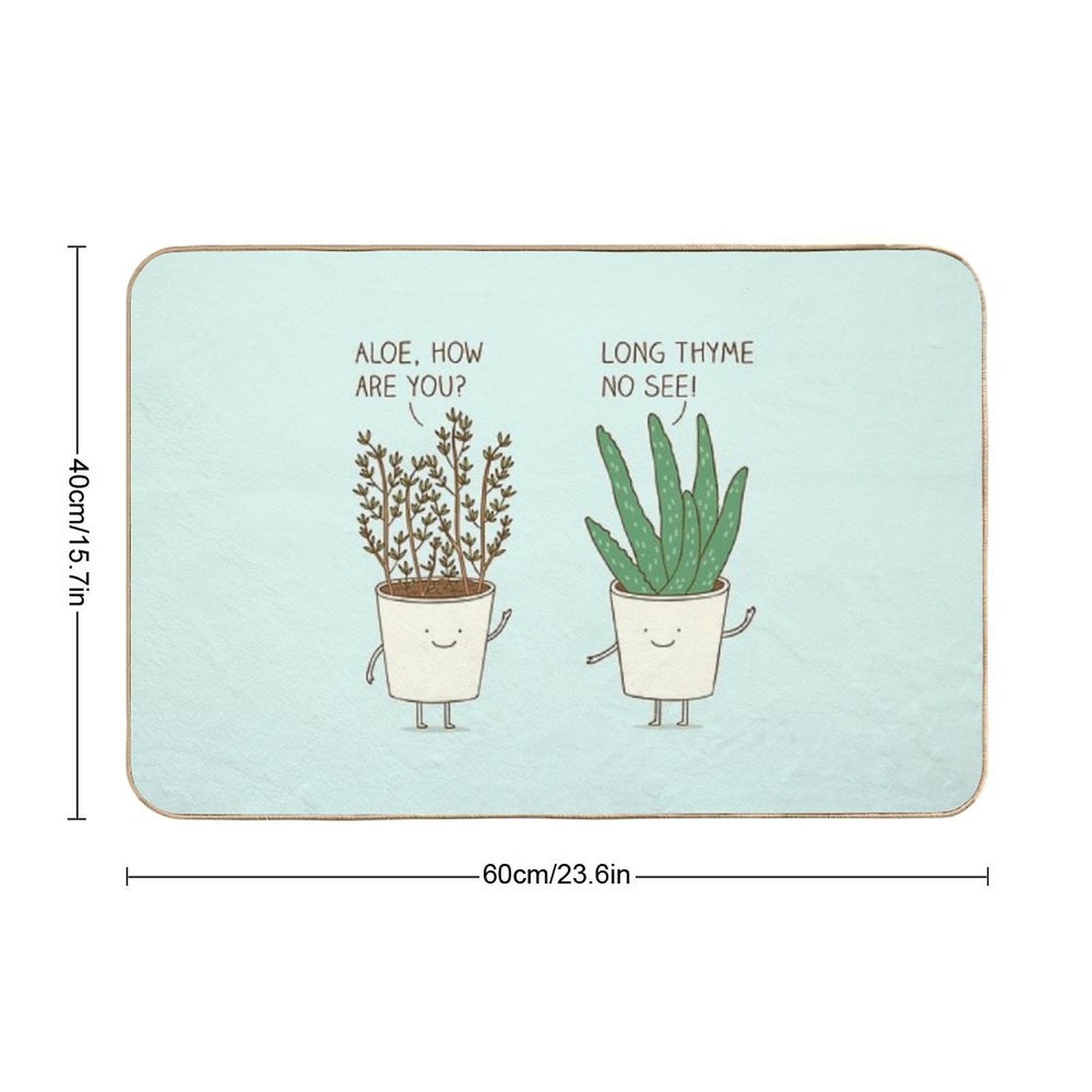 Garden Etiquette  Easy To Clean Bath Mat