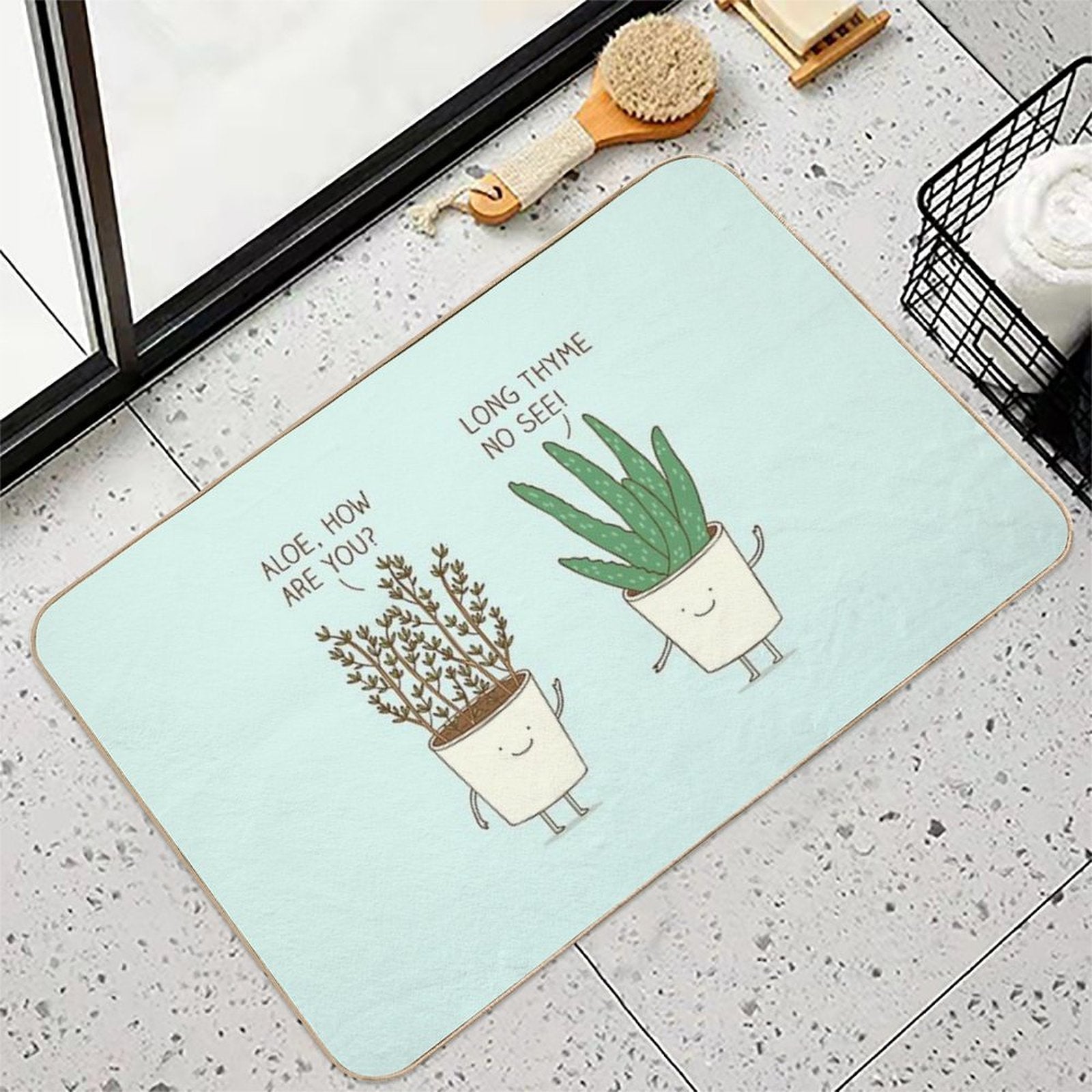 Garden Etiquette  Easy To Clean Bath Mat