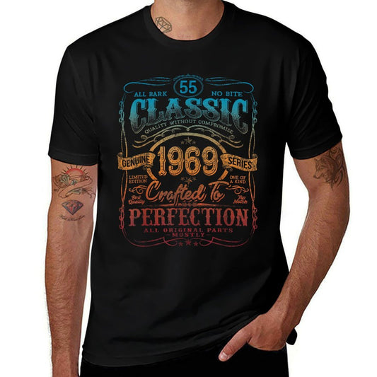 Vintage 1969 Limited Edition 55 Year Old 55th Birthday  Polyester Blend T-Shirt