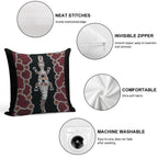 Authentic Aboriginal Art - Crocodile Authentic Designs Soft Gift Ready Throw Pillow