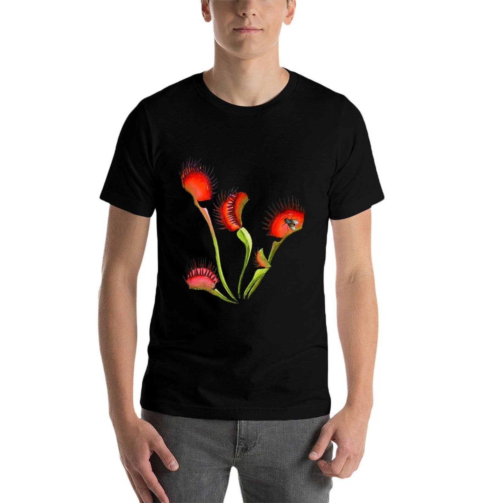 Botanical Carnivorous Plants Venus Flytrap T-shirt  Vintage-inspired T-Shirt
