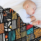 Afro Pattern Compact Throw Blanket