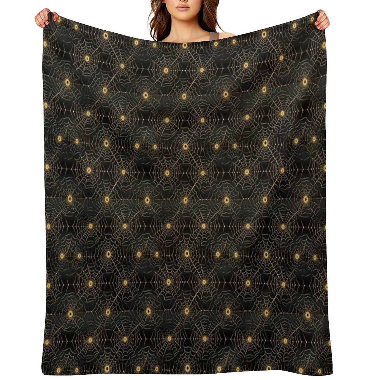 Pattern with A Modern Design Reminiscent of Spider Webs Lightweight Throw Blanket