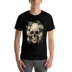 Womens Skull Roses  Tagless Design T-Shirt