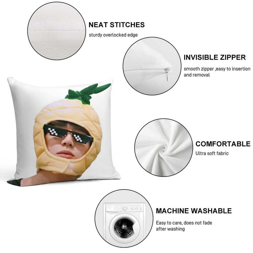 TXT Beomgyu [TXT VOL.Five] Soft Easy Maintenance Throw Pillow