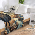 Emu Art #12  Emu Lovers Shrink-resistant Throw Blanket