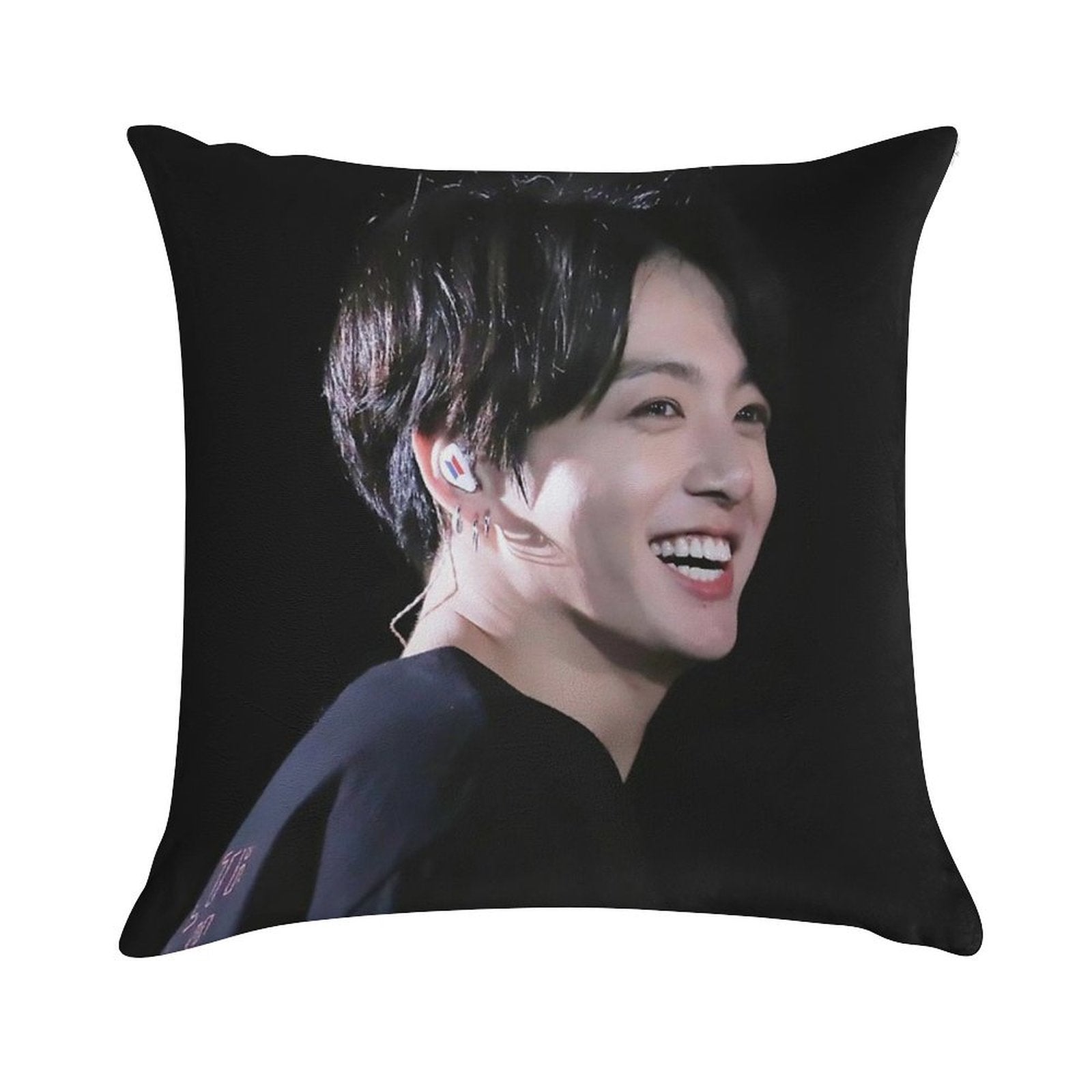 Jungkook on Stage Soft Reinforced Edging Throw Pillow