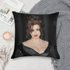 Helena Bonham Carter Merch Soft Fade-Resistant Throw Pillow