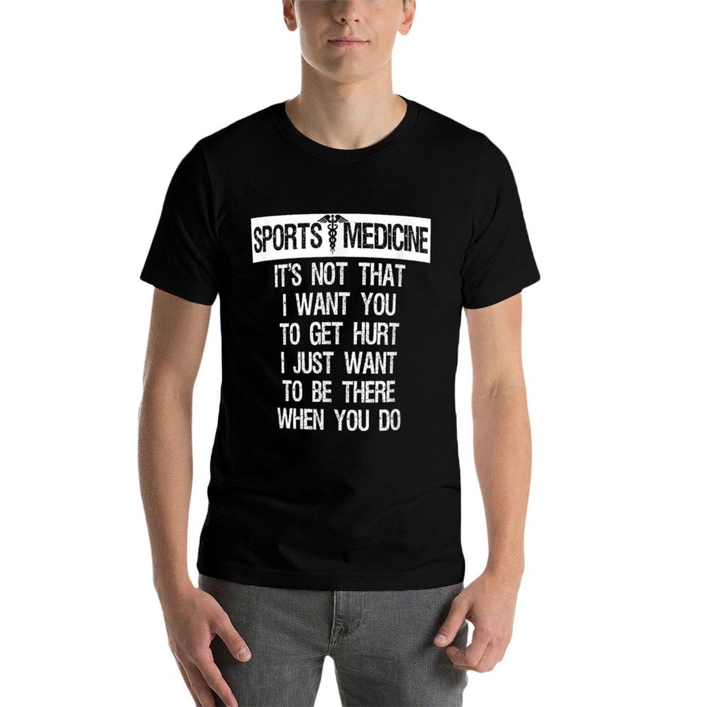 Sports Medicine Graphic Funny T-shirt  Easy-care T-Shirt