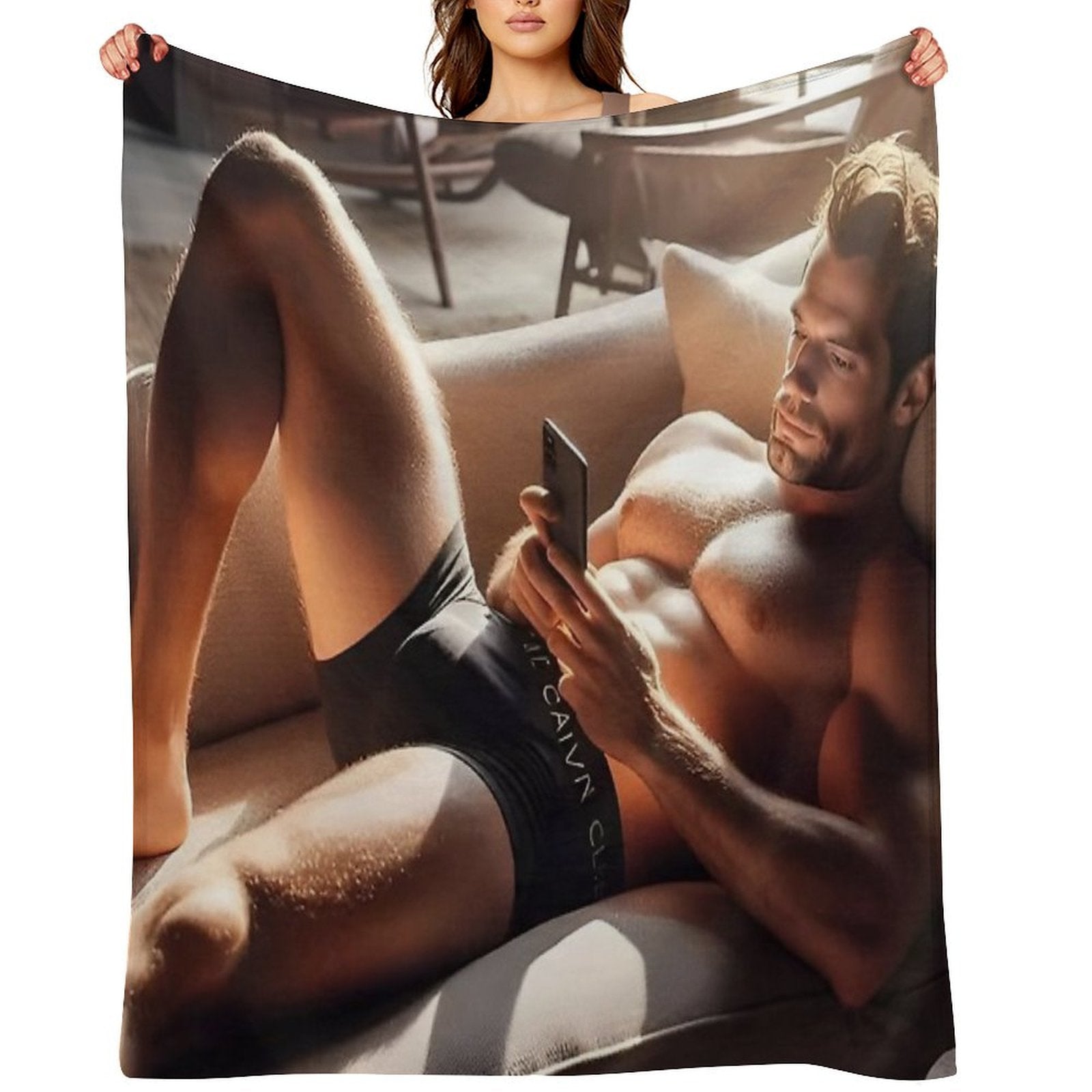 Henry Cavill Relaxing Machine-washable Throw Blanket